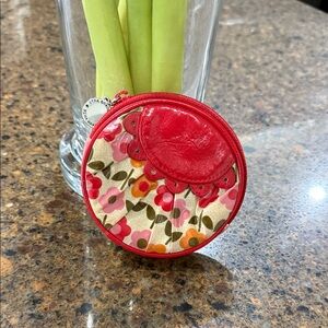 Vera Bradley Frill Red Coin Pouch